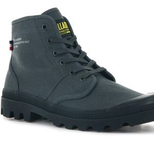 Palladium Pallabrousse Legion Wax Raven Boots Mens 6 Women 7.5 Vegan